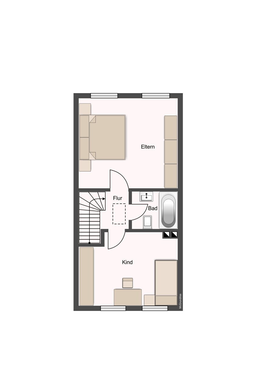 Grundriss OG Variante 1 (IST)