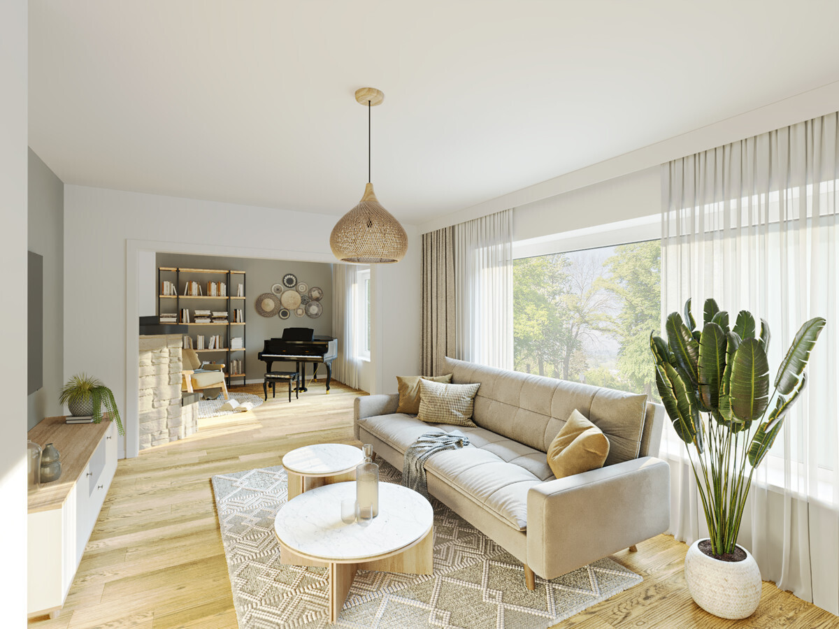 Visualisierung Wohnzimmer