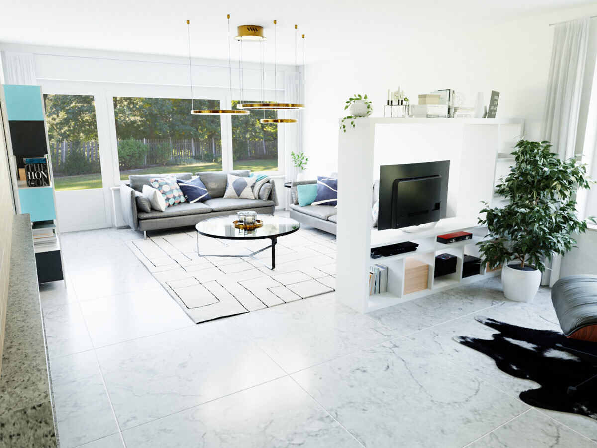 Visualisierung Wohnzimmer Süd