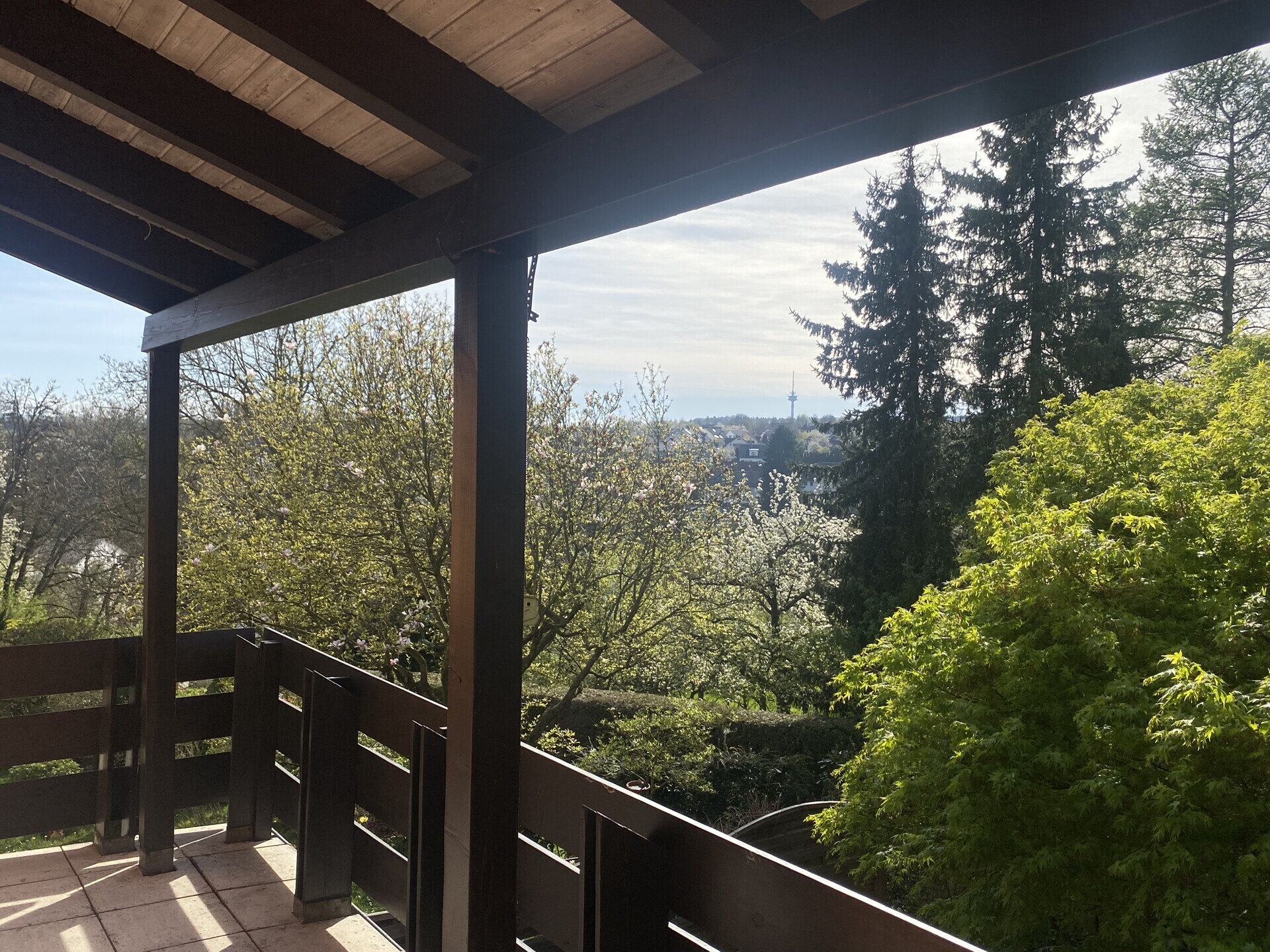Blick vom Balkon