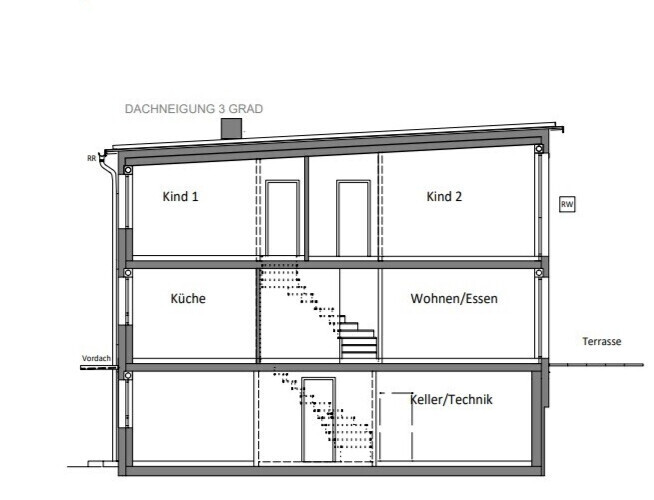 Haus 1 Schnitt