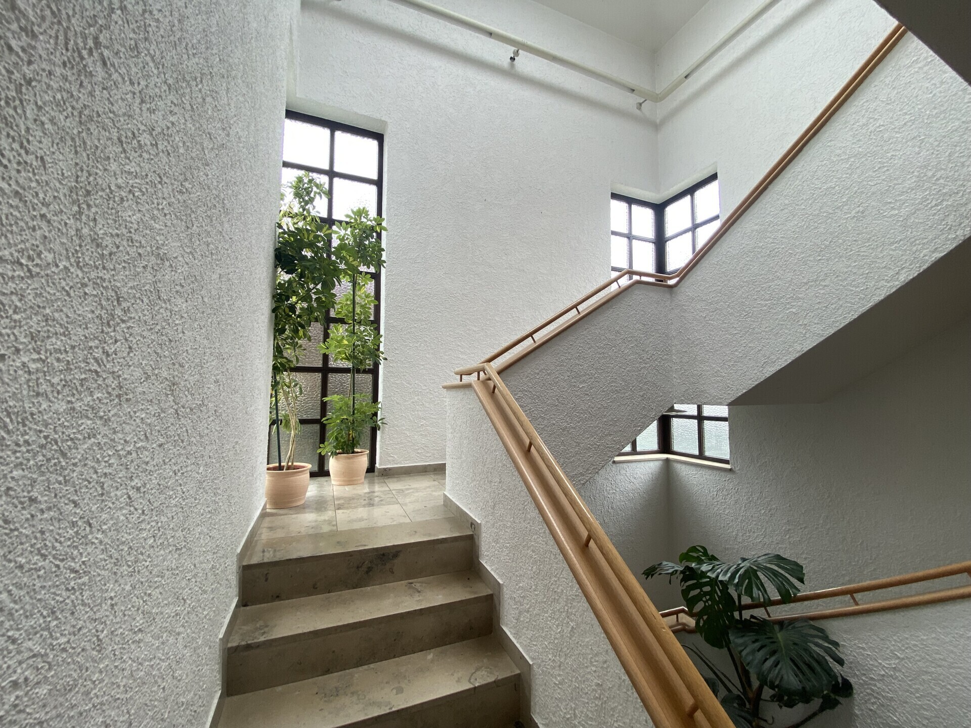 Treppe ins Obergeschoss