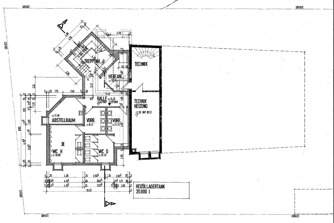 Grundriss Untergeschoss