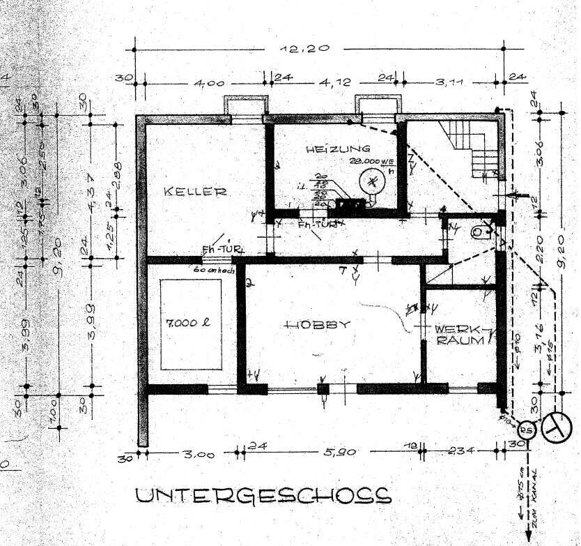 Grundriss Untergeschoss
