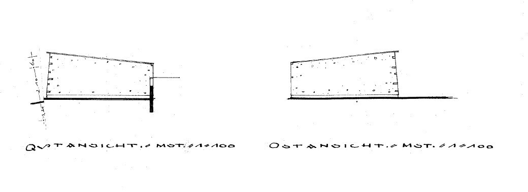 Querschnitt & Ostansicht