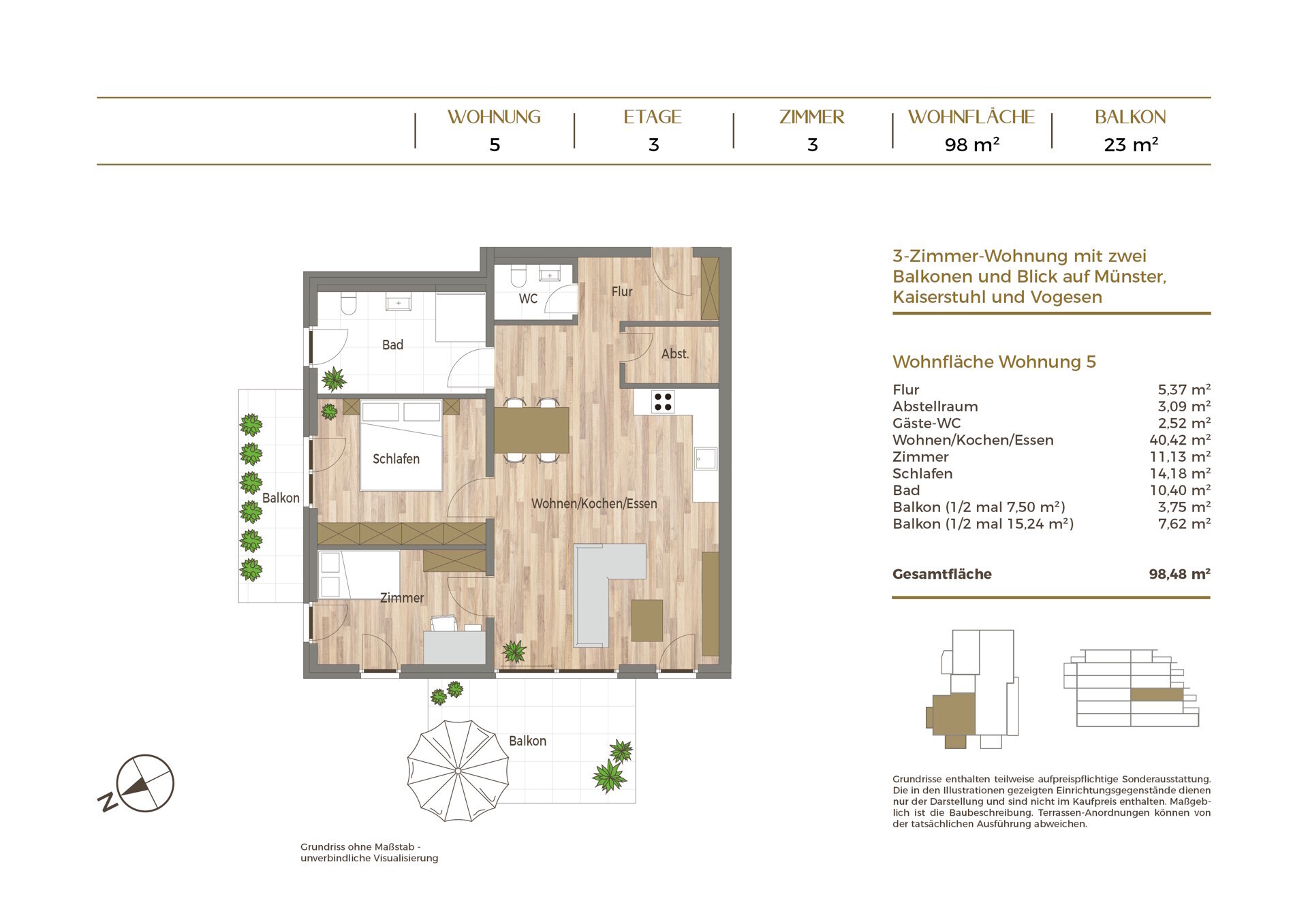 Grundriss Wohnung 5