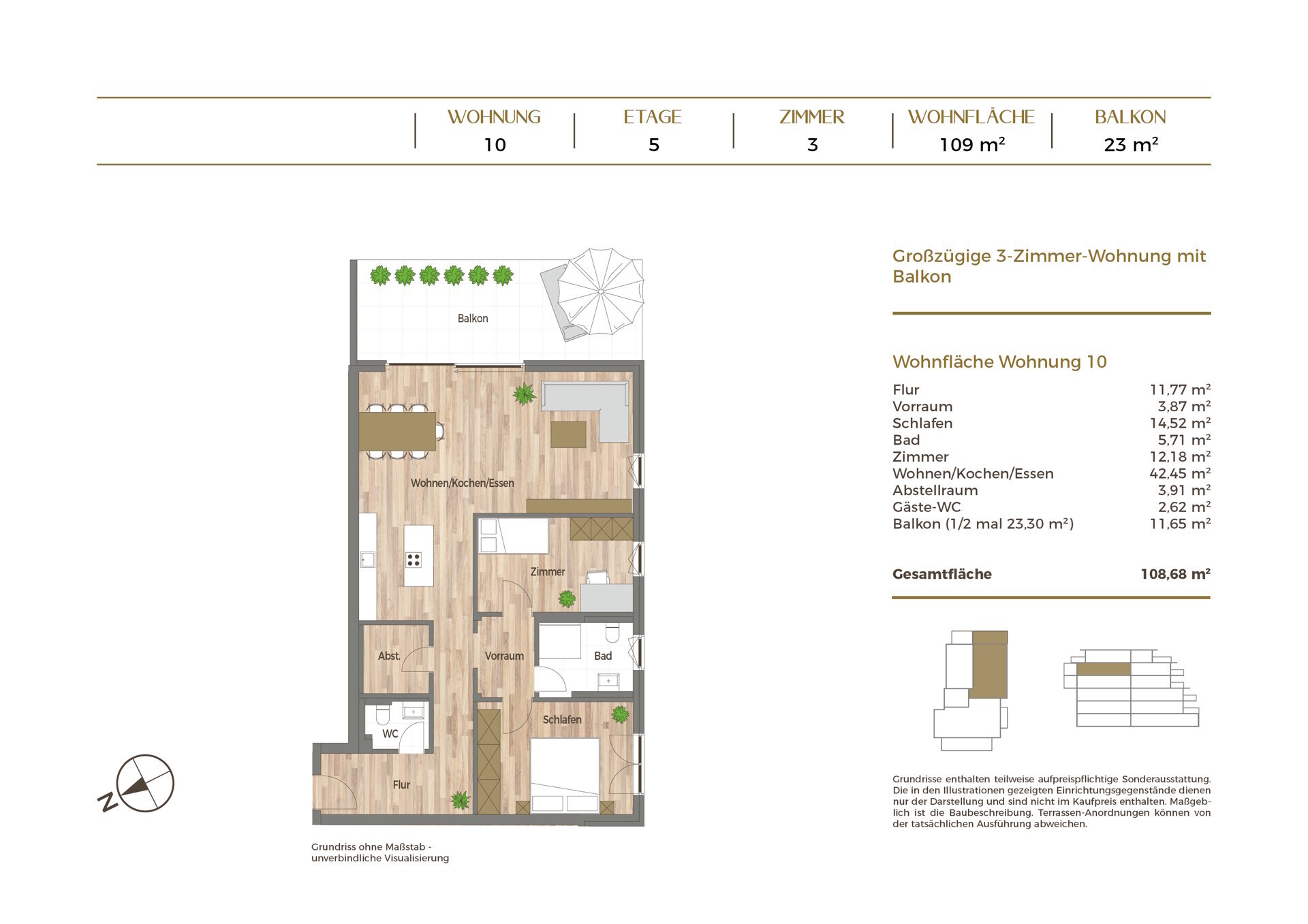 Grundriss Wohnung 10