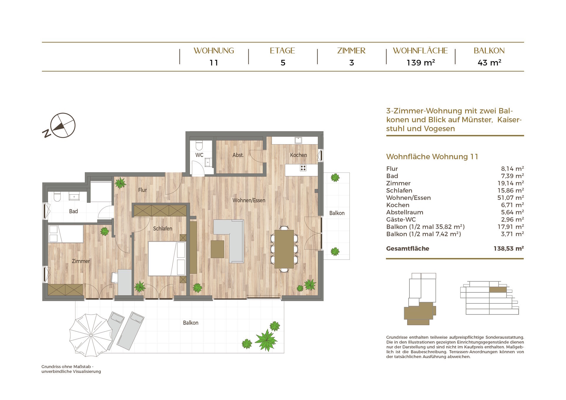 Grundriss Wohnung 11
