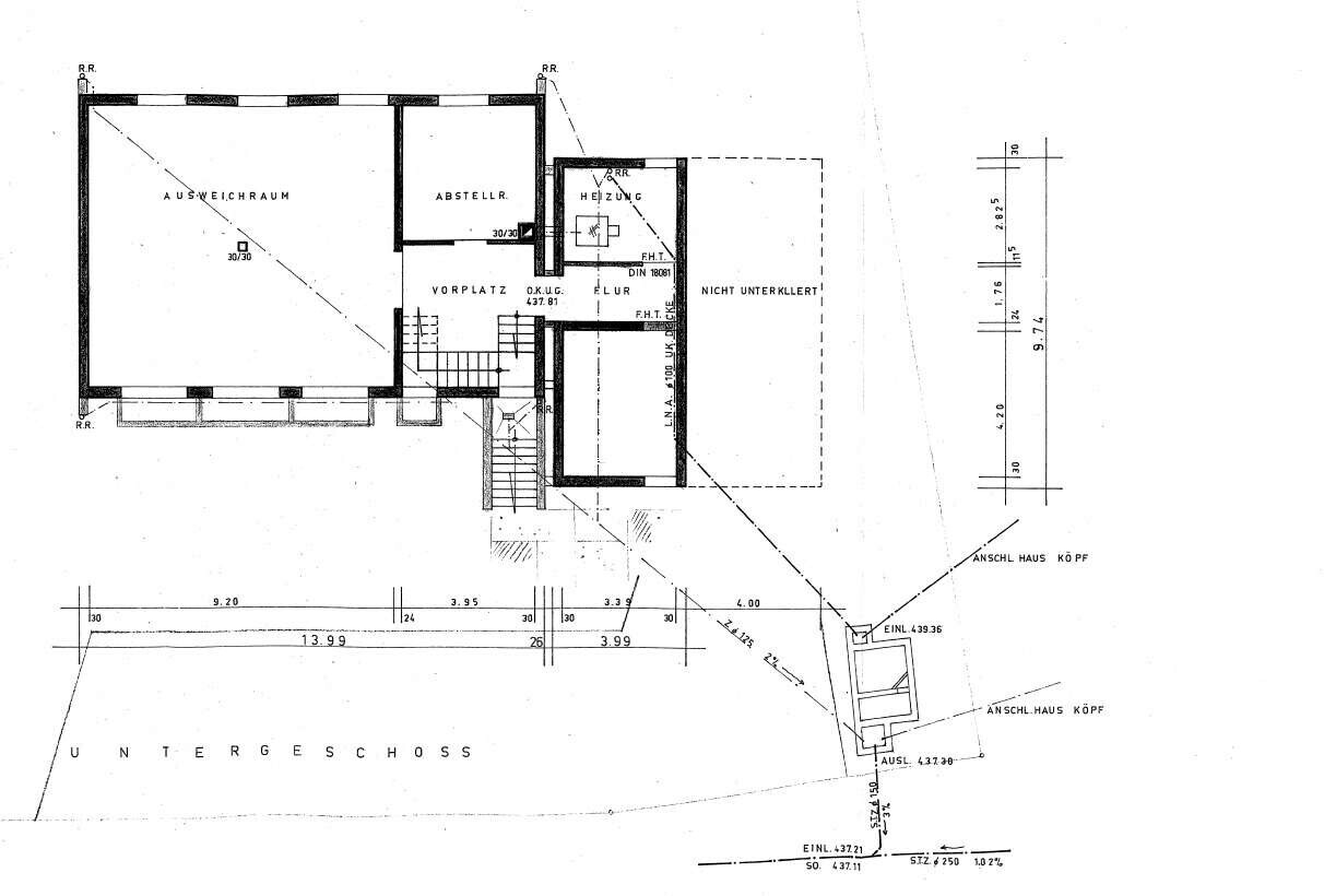 Grundriss Untergeschoss