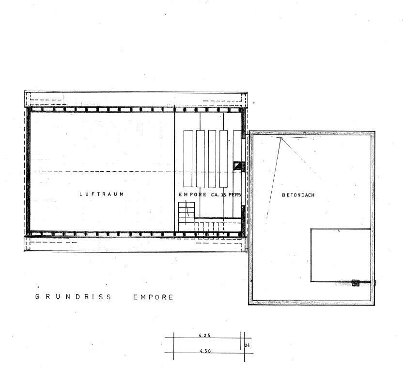 Grundriss Empore