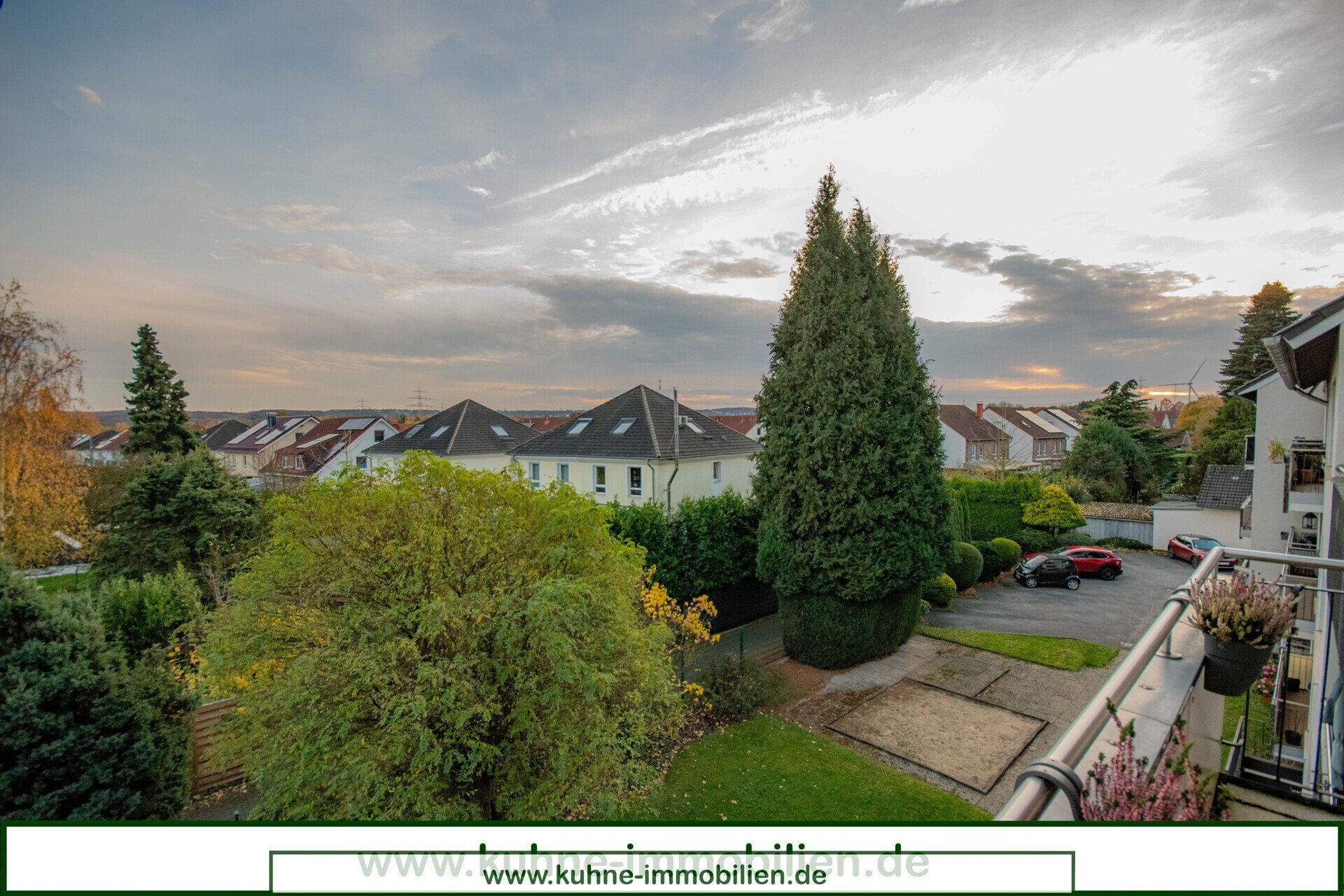 Blick vom Balkon