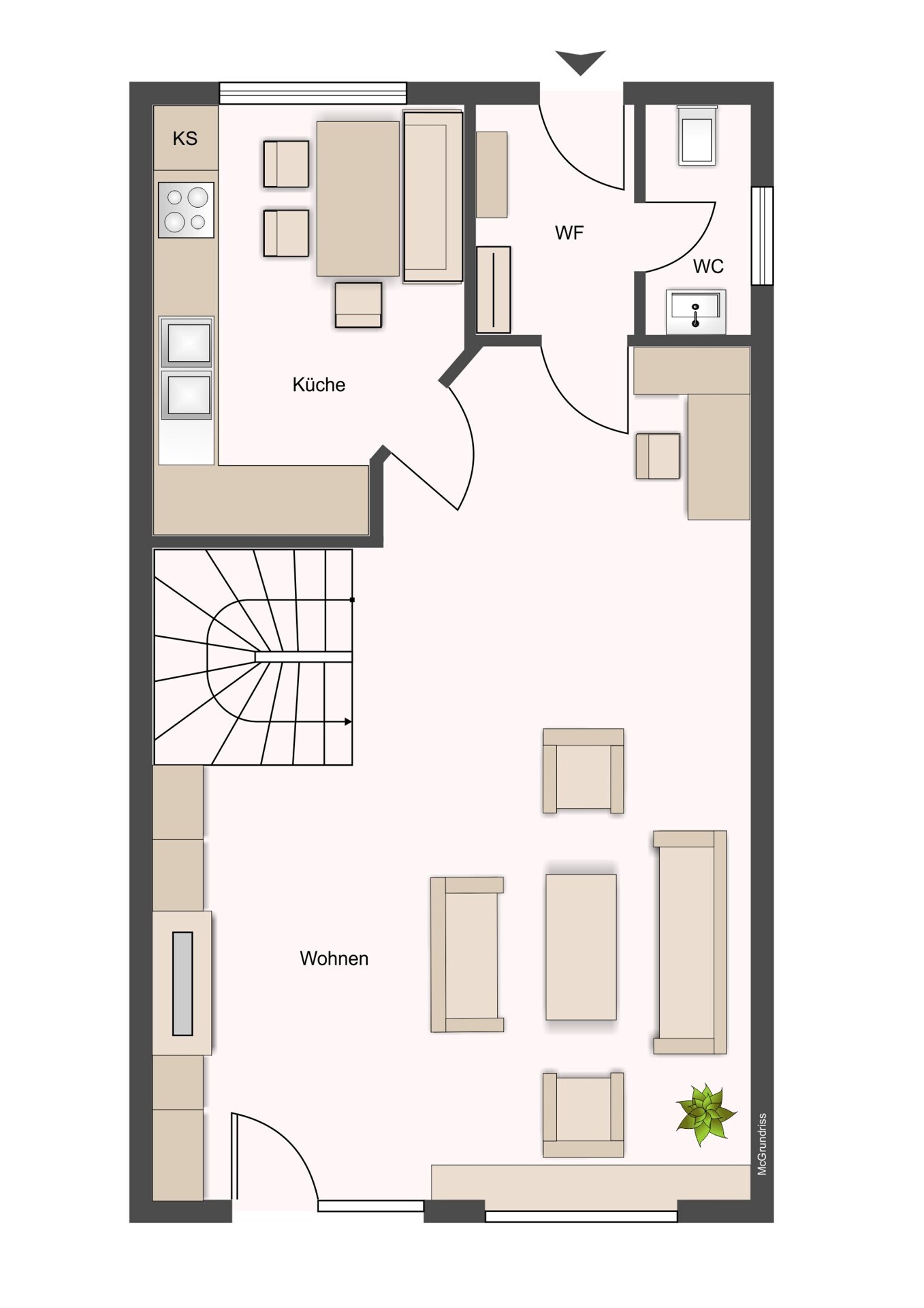 Grundriss Erdgeschoss 