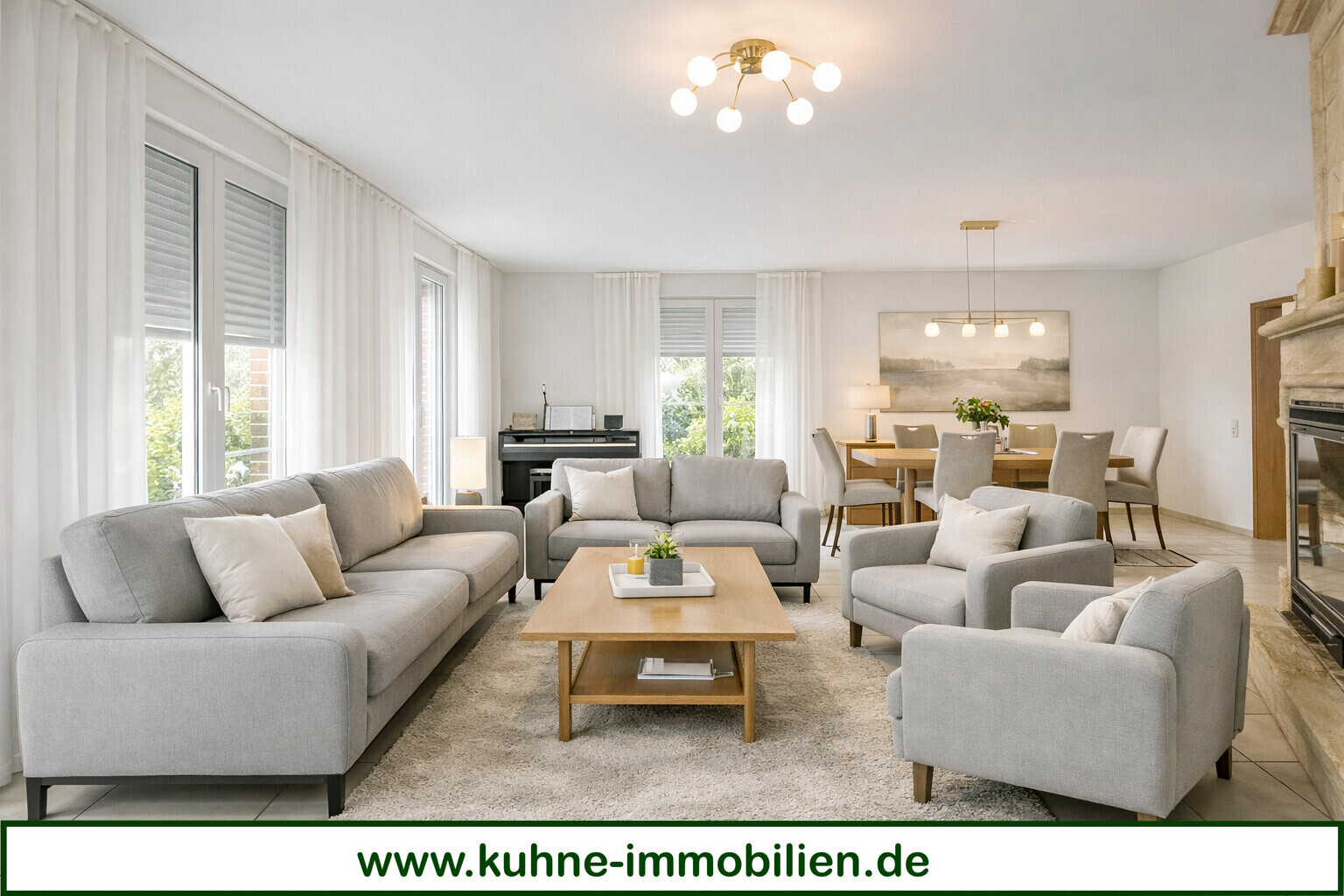 Wohnzimmer-Homestaging