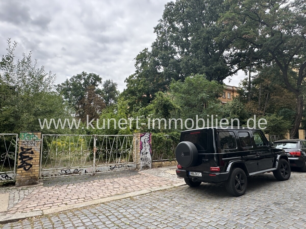Blick zum Grundstück