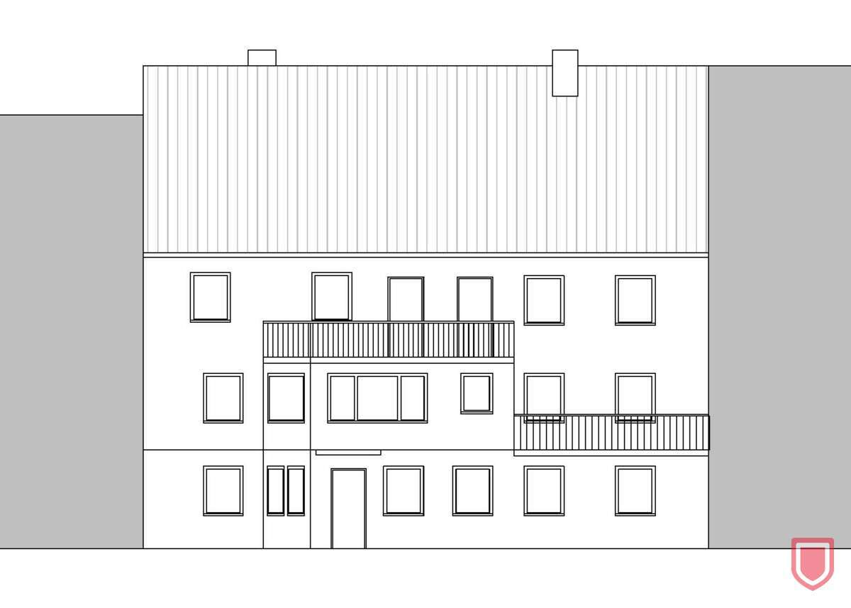 Plan Ansicht Garten