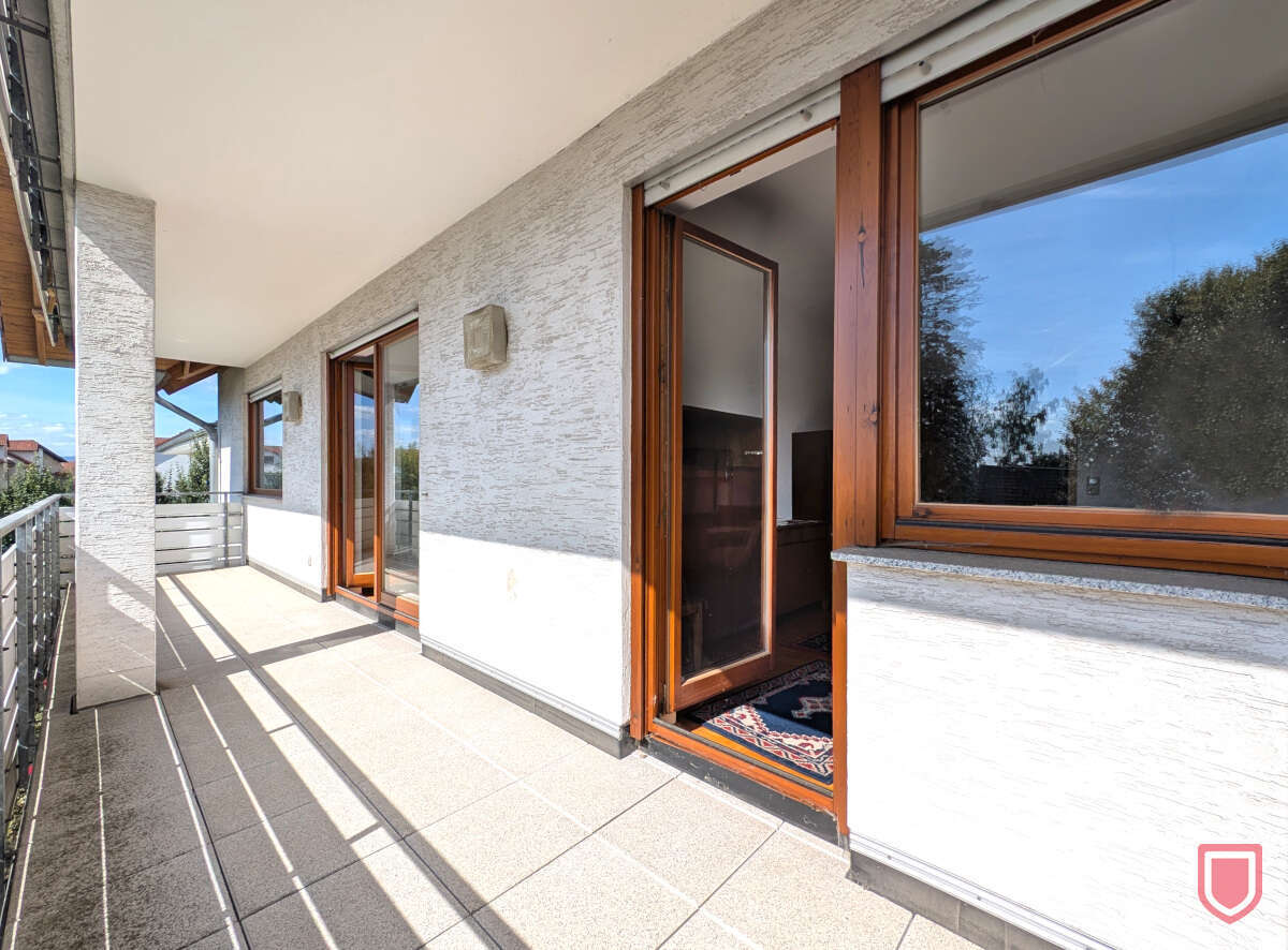 Zutritt Balkon Wohnzimmer und Schlafzimmer