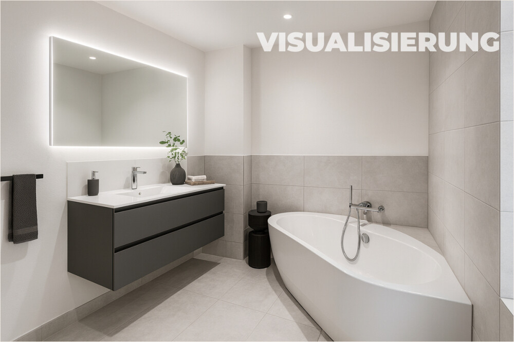Peter Dondorf Immobilien - Musterbild (KI genergiert) Badezimmer