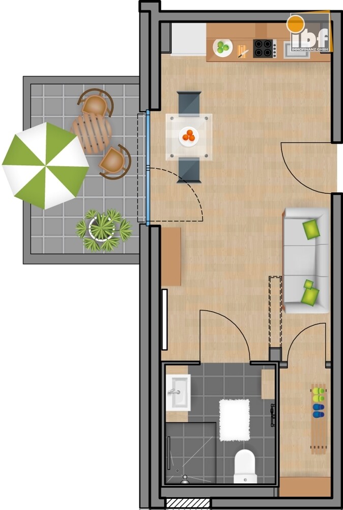 Grundriss WE 16 Haus 3.2 Alsdorf am Weiher