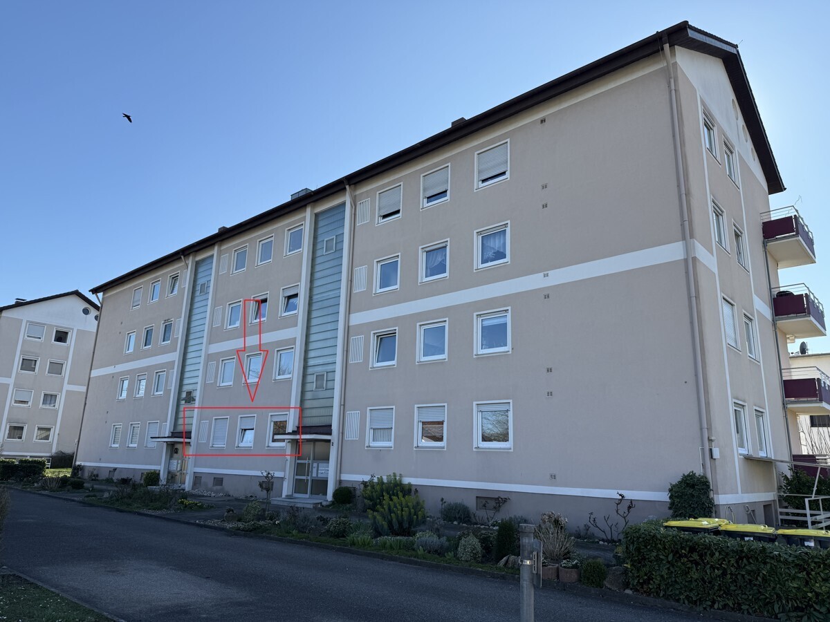 Aussenansicht mit Lage der Wohnung