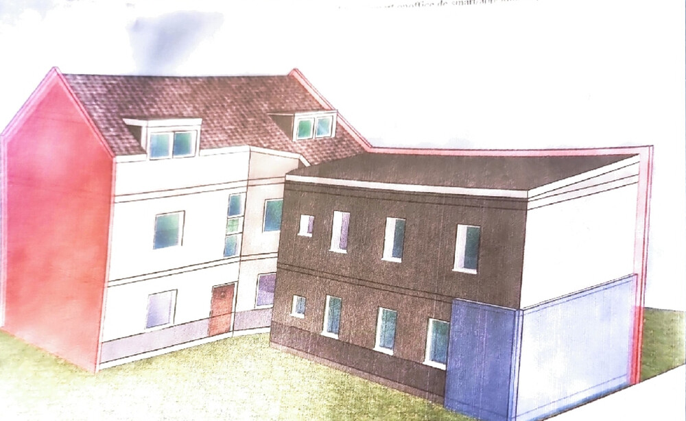 Rückseite mit Anbau