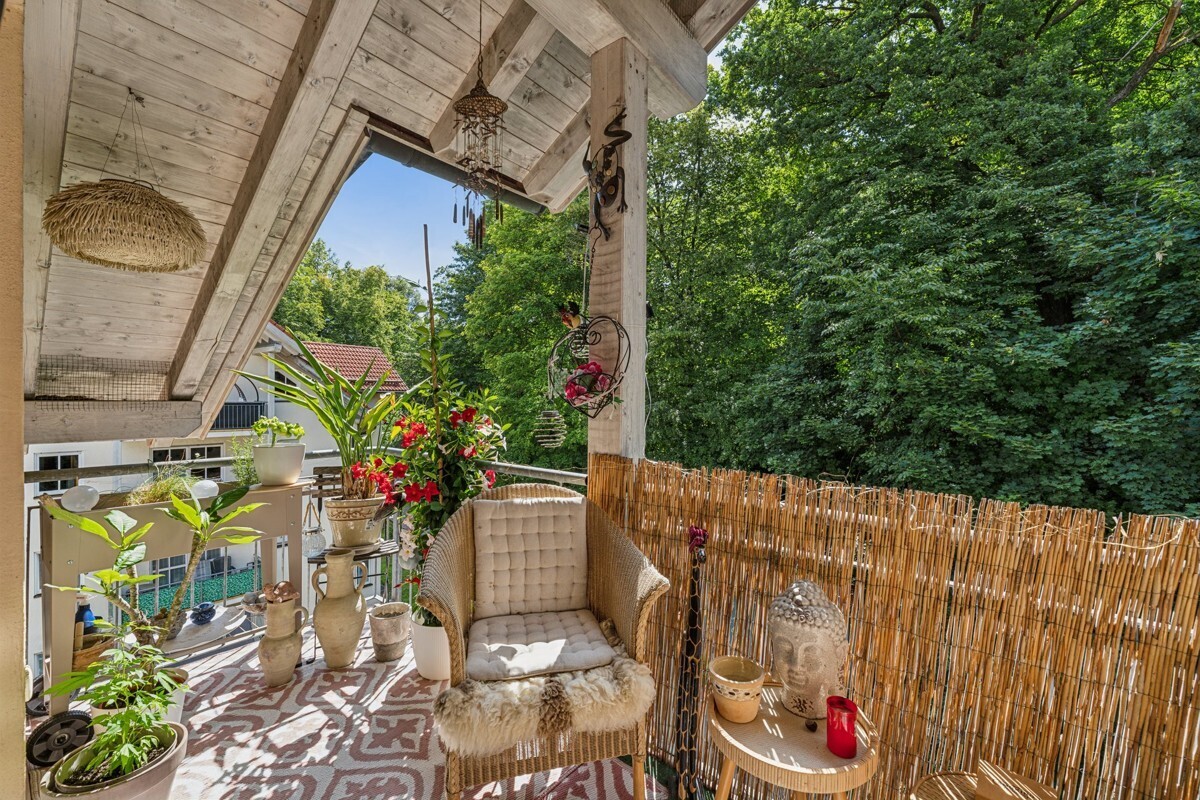 Blick vom Südbalkon