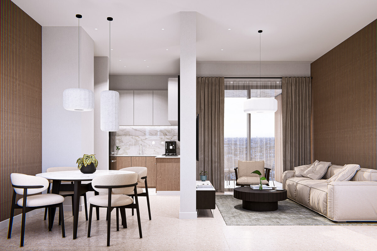 AVA PLAZA 2 bedroom living room