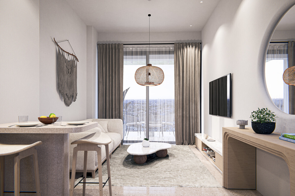 AVA PLAZA 1 bedroom apartment living room 2
