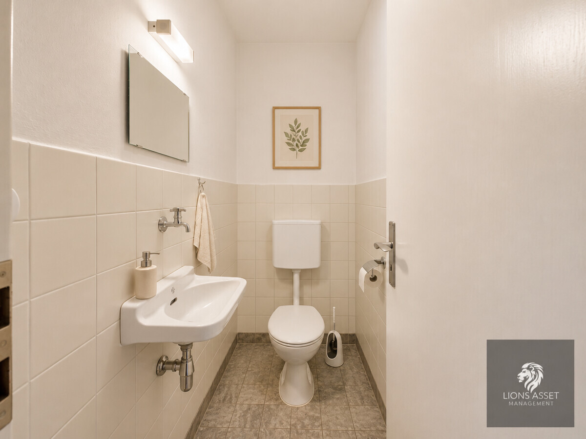 Gäste WC visualisiert