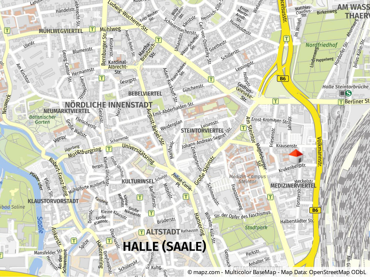 Geolyzer Kartenausschnitt