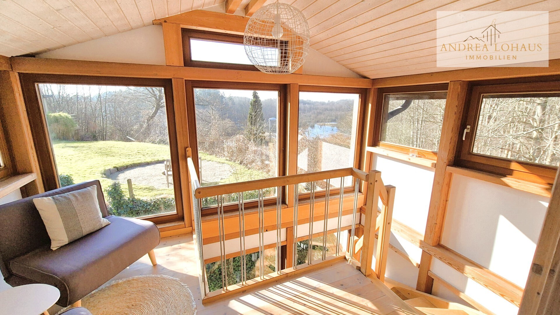 Ein Treppenhaus wie ein Wintergarten