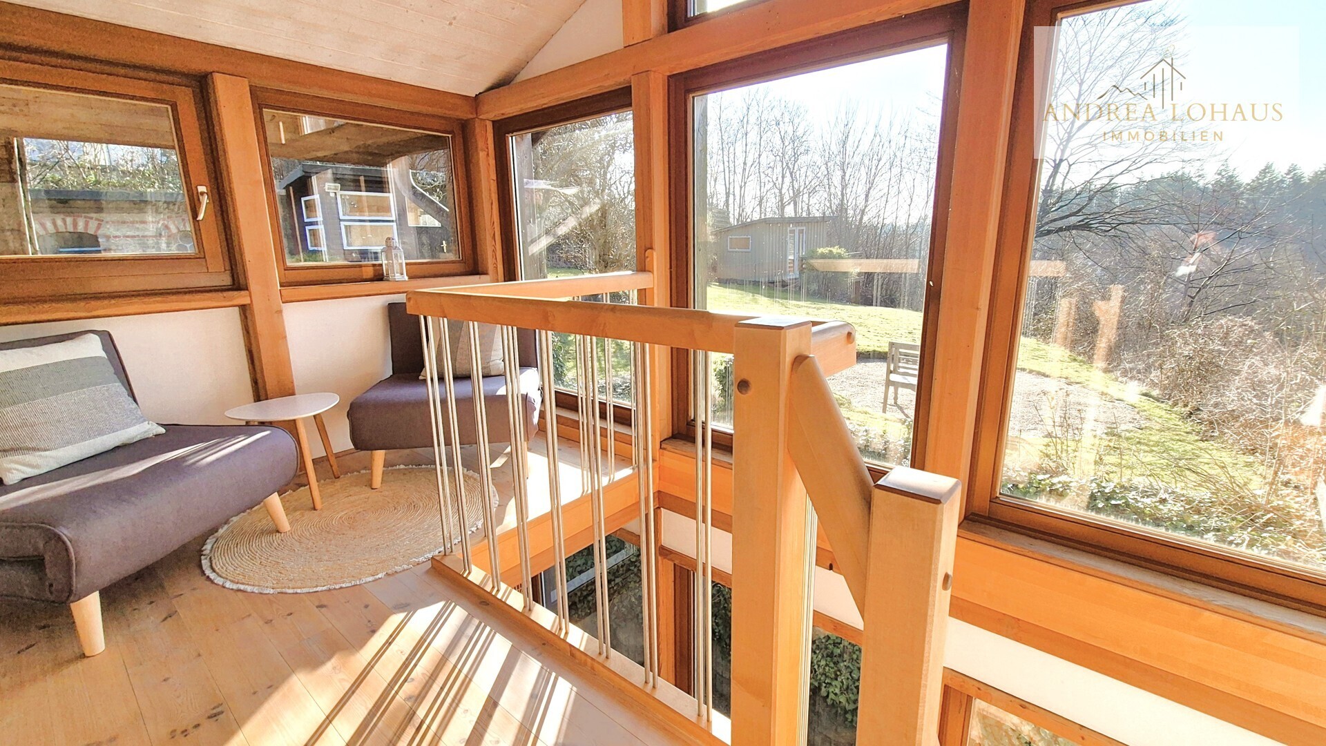 Treppenhaus mit Ausblick