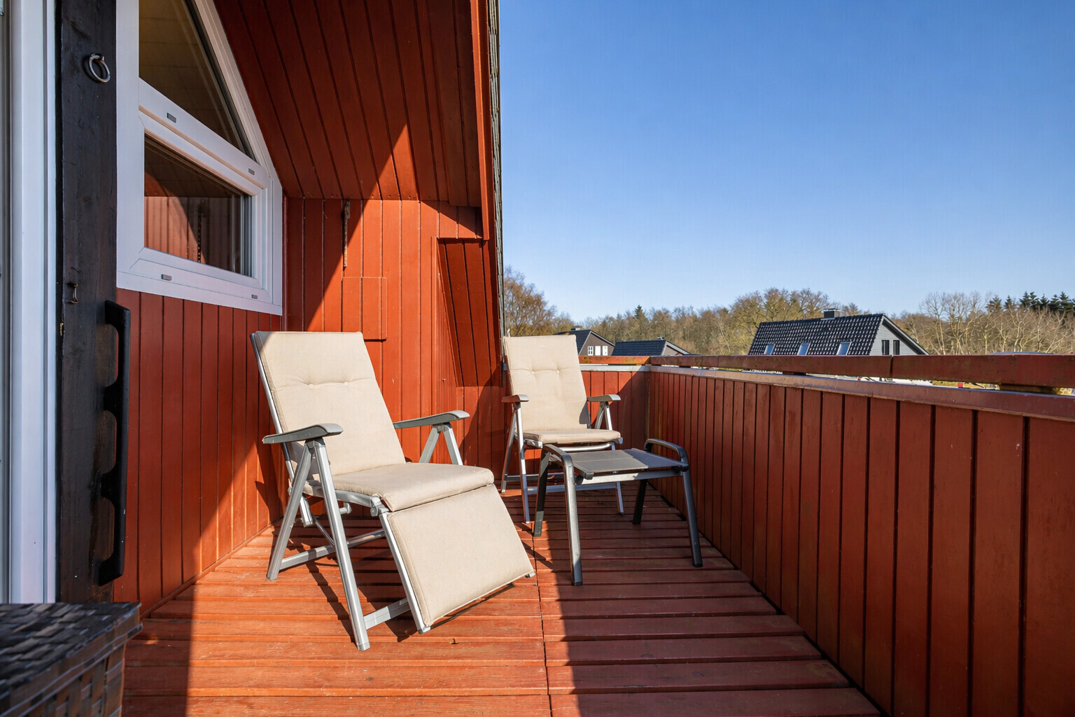 Sonniger Süd-Balkon am Studiogeschoss