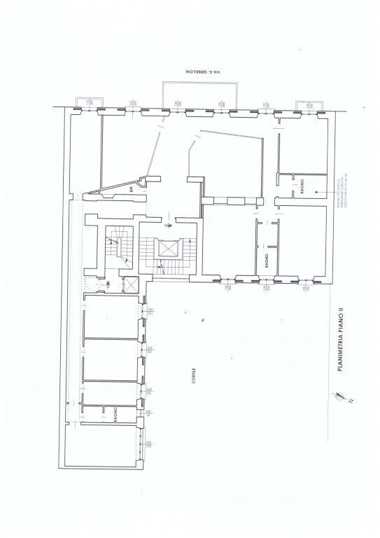 planimetria serbelloni secondo piano