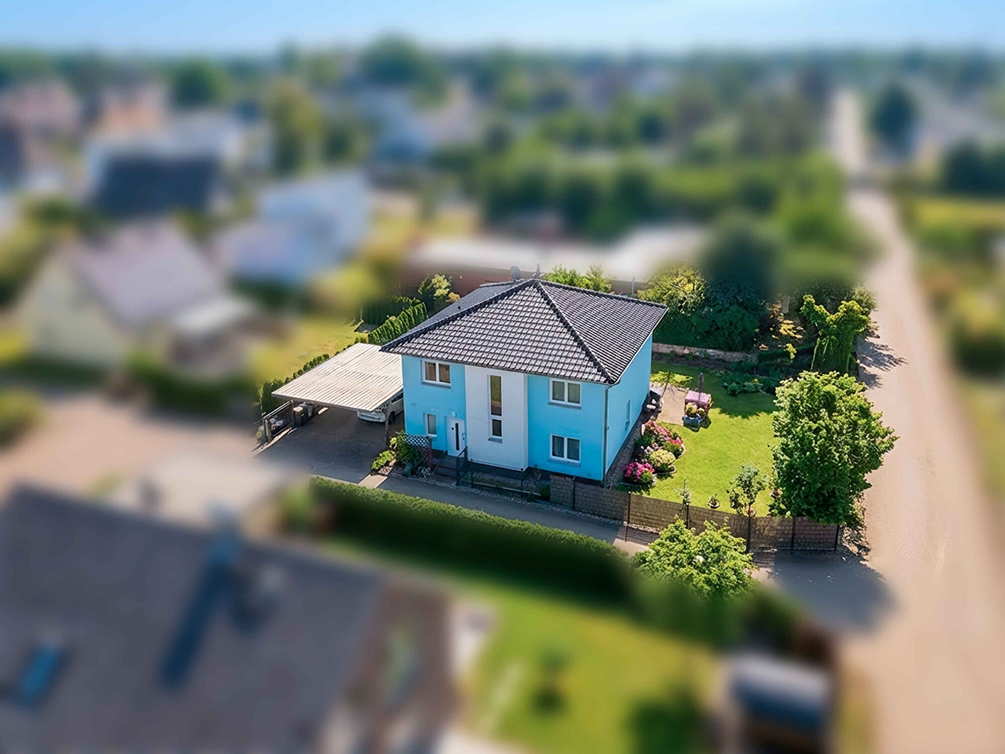 Luftaufnahme Stadtvilla Berlin-Rudow