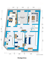Wohn- und Geschäftshaus in Saarlouis-Lisdorf - Plan OG
