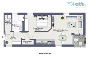 Neuwertige 2-Zimmer Wohnung in Neunkirchen