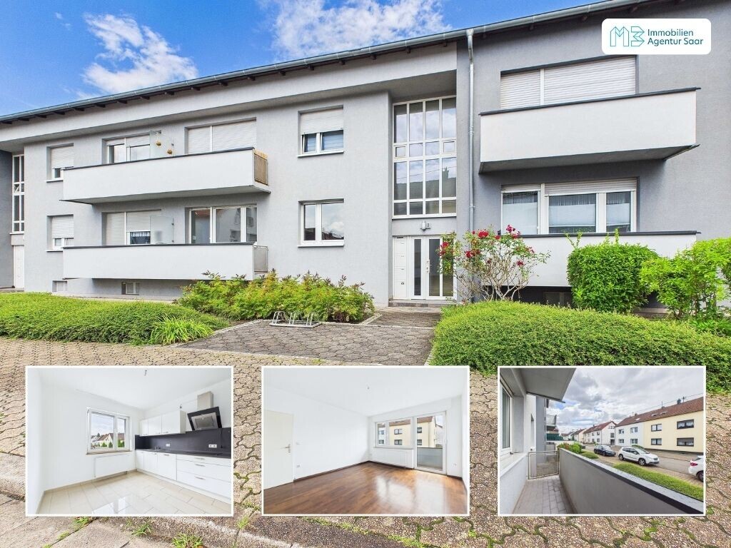 Hochparterrewohnung mit Balkon in Dillingen-Pachten