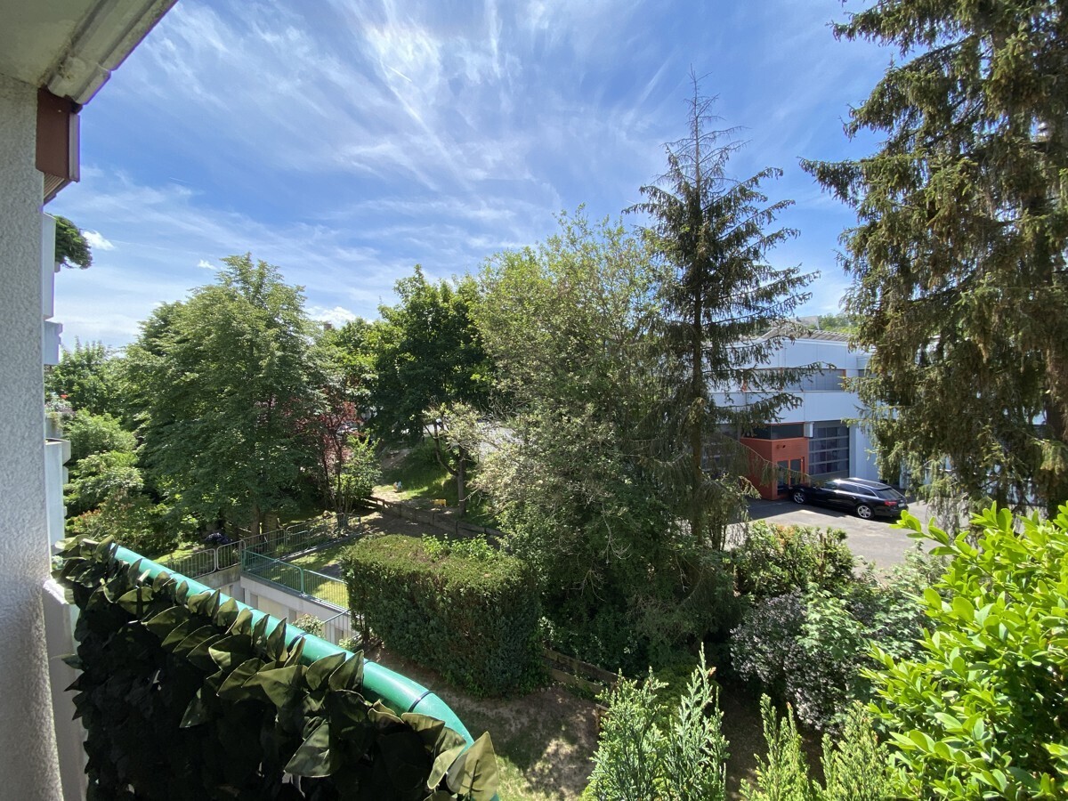 Blick vom Balkon