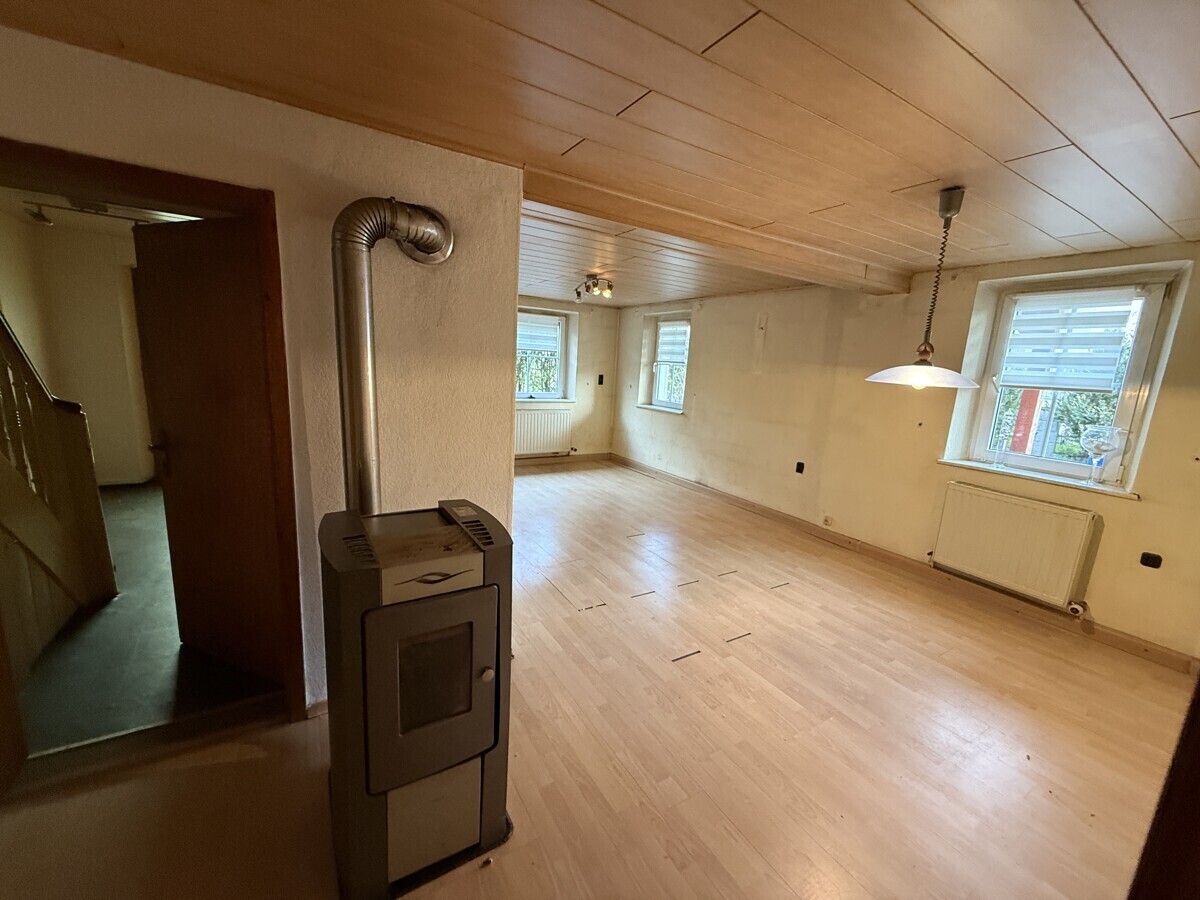 Wohnzimmer mit Pelletofen
