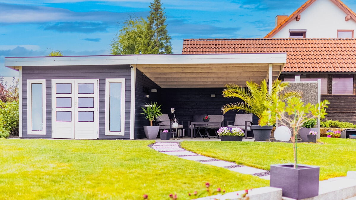 Gartenhaus mit Dusche