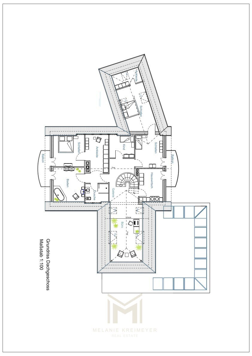 Dachgeschoss M.1-100 DIN A3