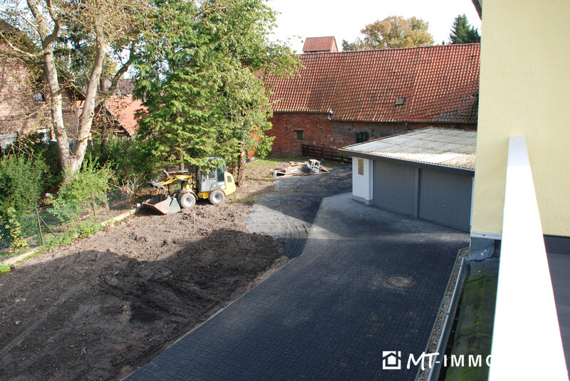 Blick aufs Grundstück