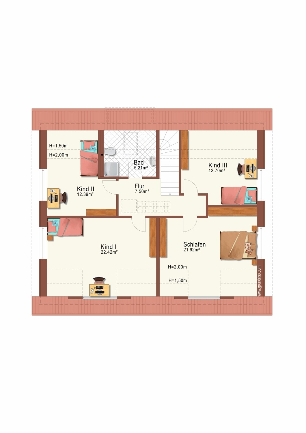 Grundriss Obergeschoss