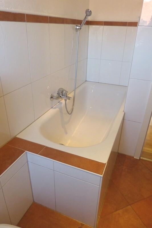 Tageslichtwannenbad mit Dusche