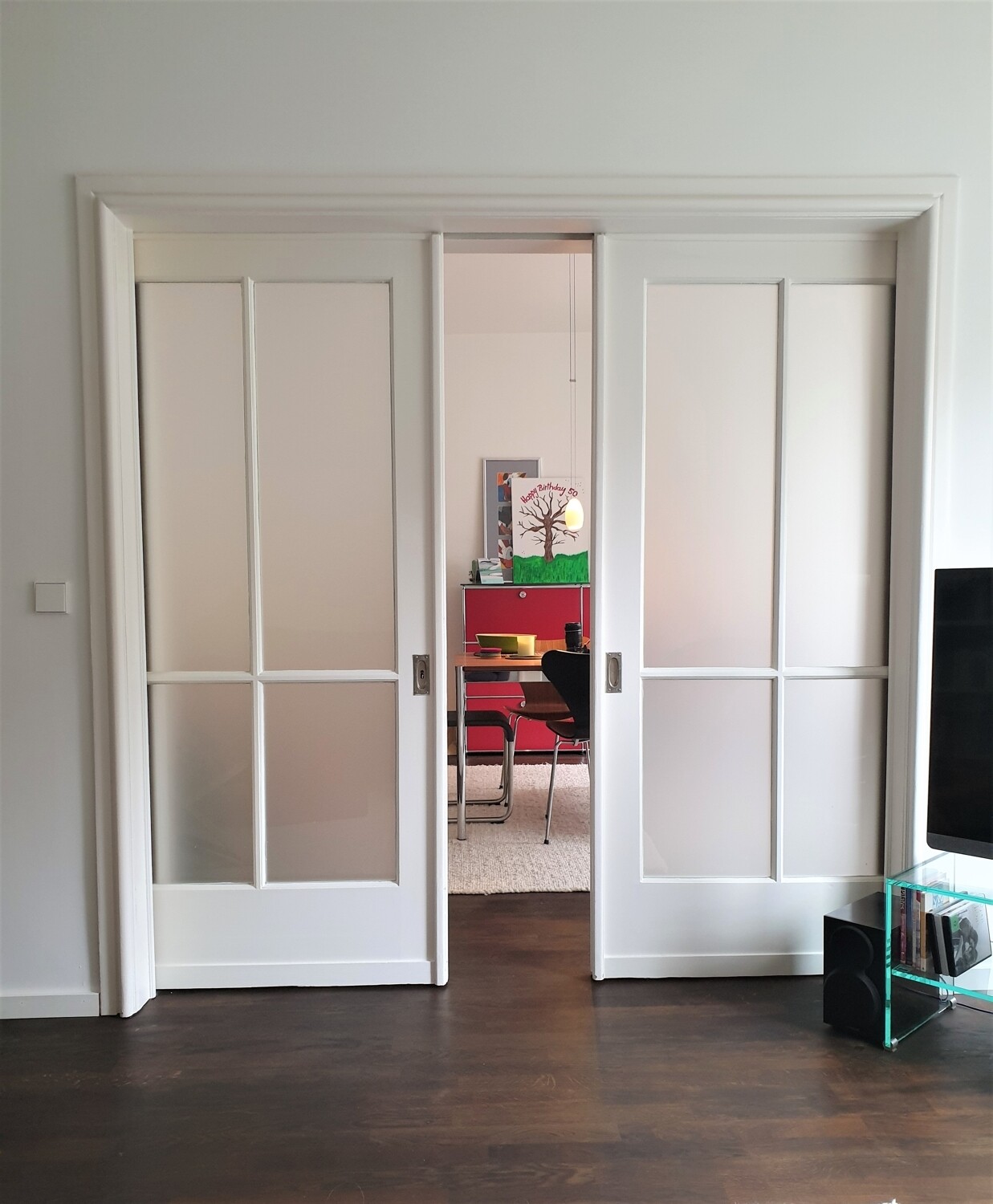 Original erhaltene Schiebetür