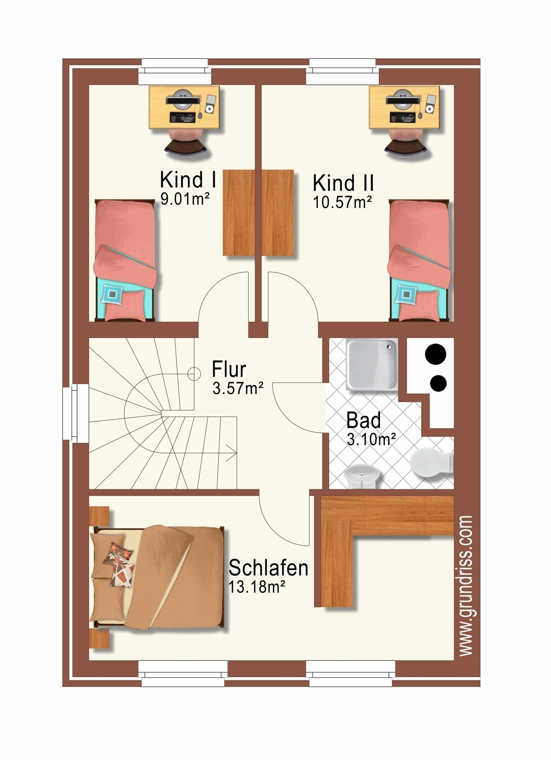 Grundriss Obergeschoss
