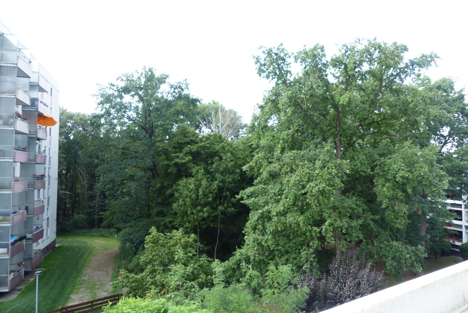 Blick vom Balkon