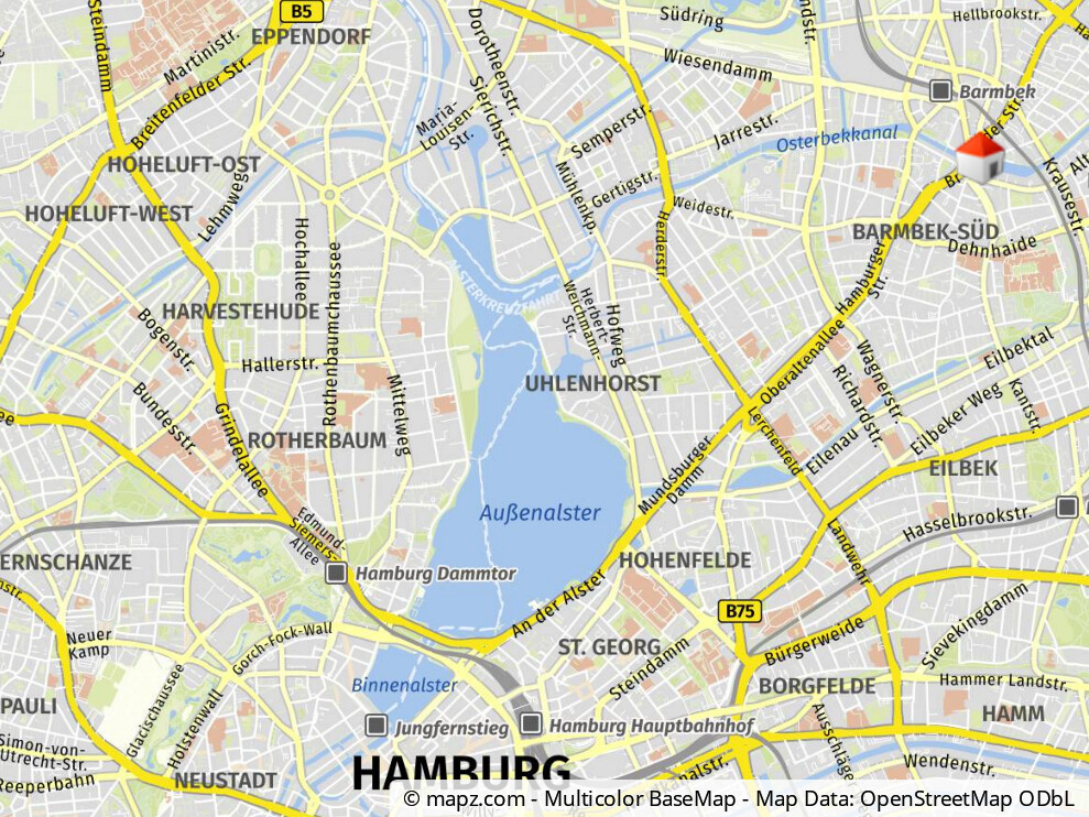 Geolyzer Kartenausschnitt