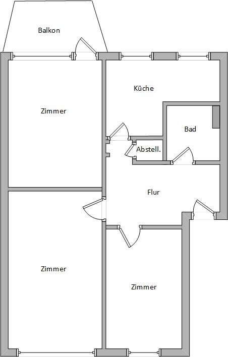 Grundriss 1.OG links