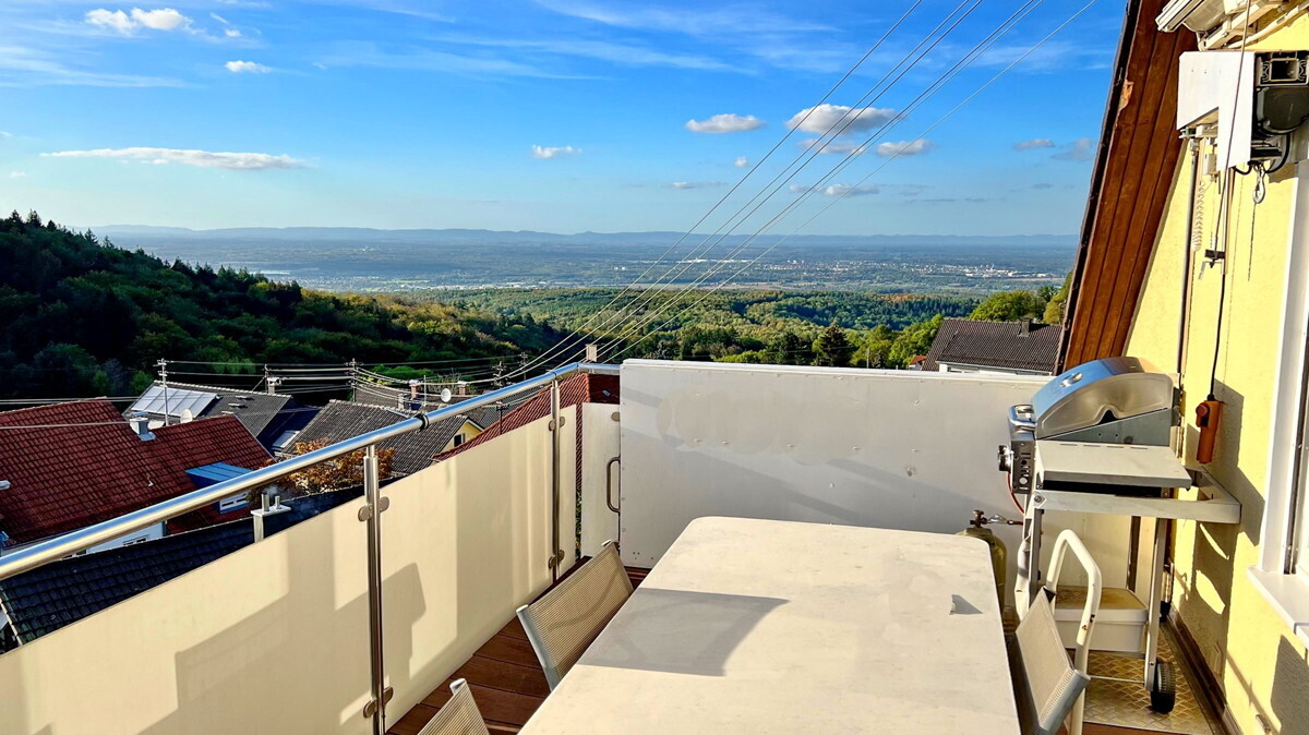 Blick vom Balkon